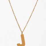 Initial Neckalace J