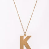 Initial Neckalace K