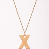 Initial Neckalace X