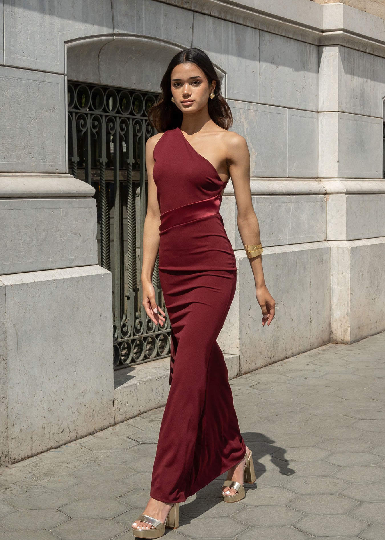 Vestido Isadora Granate