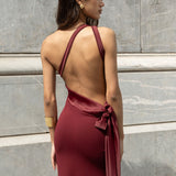 Vestido Isadora Granate