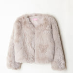 Abrigo de pelo beige mujer.  Abrigo de fiesta invierno