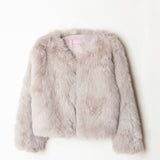 Abrigo de pelo beige mujer.  Abrigo de fiesta invierno