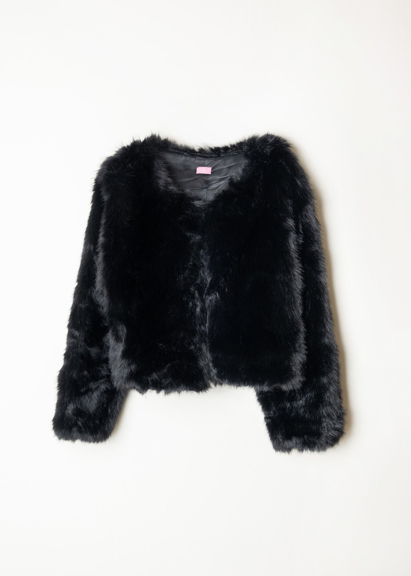 Abrigo de pelo negro mujer.  Abrigo de fiesta invierno