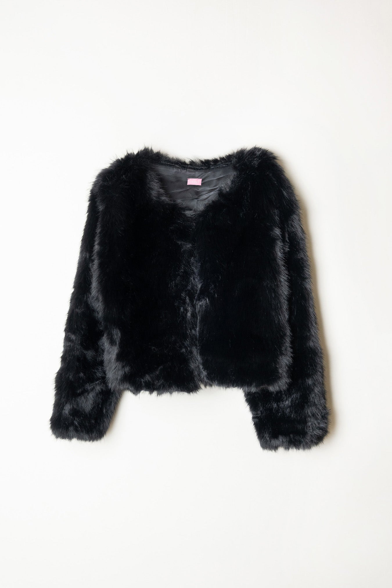 Abrigo de pelo negro mujer.  Abrigo de fiesta invierno