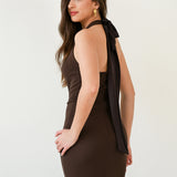 Vestido Adèle Marrón