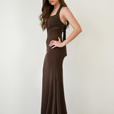 Vestido Adèle Marrón