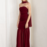 Vestido Becca Granate