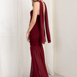 Vestido Becca Granate