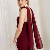 Vestido Becca Granate