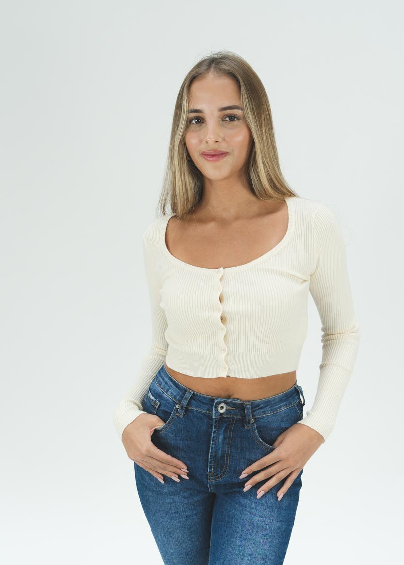 Beige Emma Cardigan 1