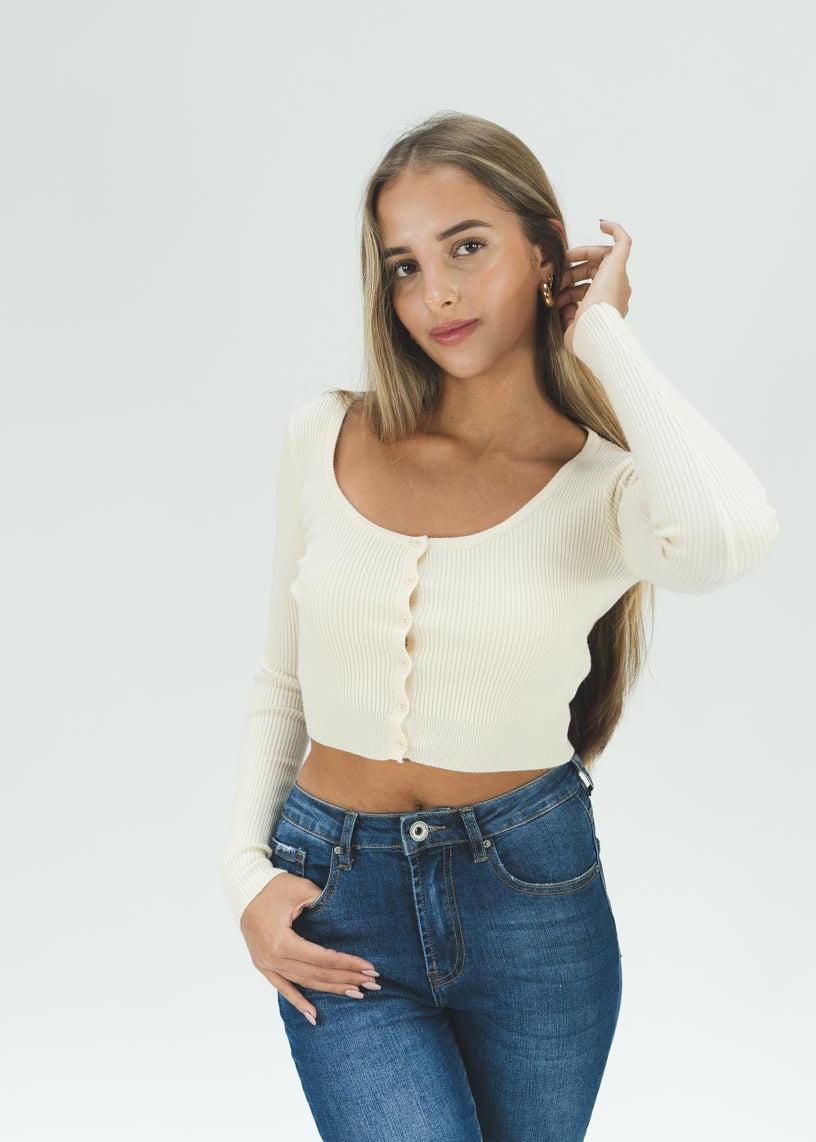 Beige Emma Cardigan 2