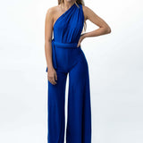 Blue jumpsuit pants portada