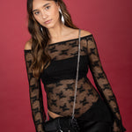 Bolso negro pequeño con cadena extraíble, estilo elegante