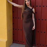Vestido Eloise Marrón