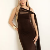 Vestido Eloise Marrón