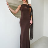 Vestido Eloise Marrón