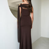 Vestido Eloise Marrón