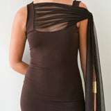 Vestido Eloise Marrón