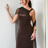 Vestido Eloise Marrón