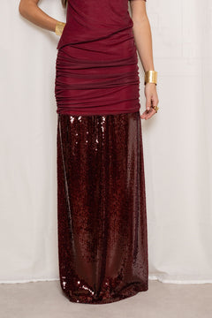 Falda Soirée - Granate