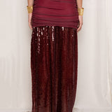 Falda Soirée - Granate