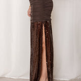 Falda Soirée - Marrón