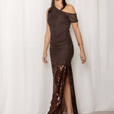 Falda Soirée - Marrón