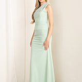 Vestido Georgette Menta