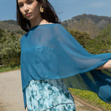 Ginger Cape azul Petroleo