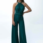 Green jumpsuit pants portada