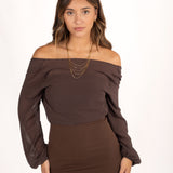 Halo Bolero Marrón