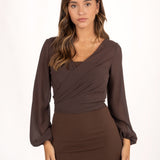 Halo Bolero Marrón