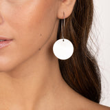 Pendientes Disc Plata