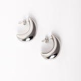 Pendientes Half Moon Plata
