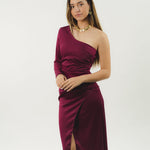 Purple asymmetric dress 2