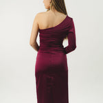 Purple asymmetric dress 3