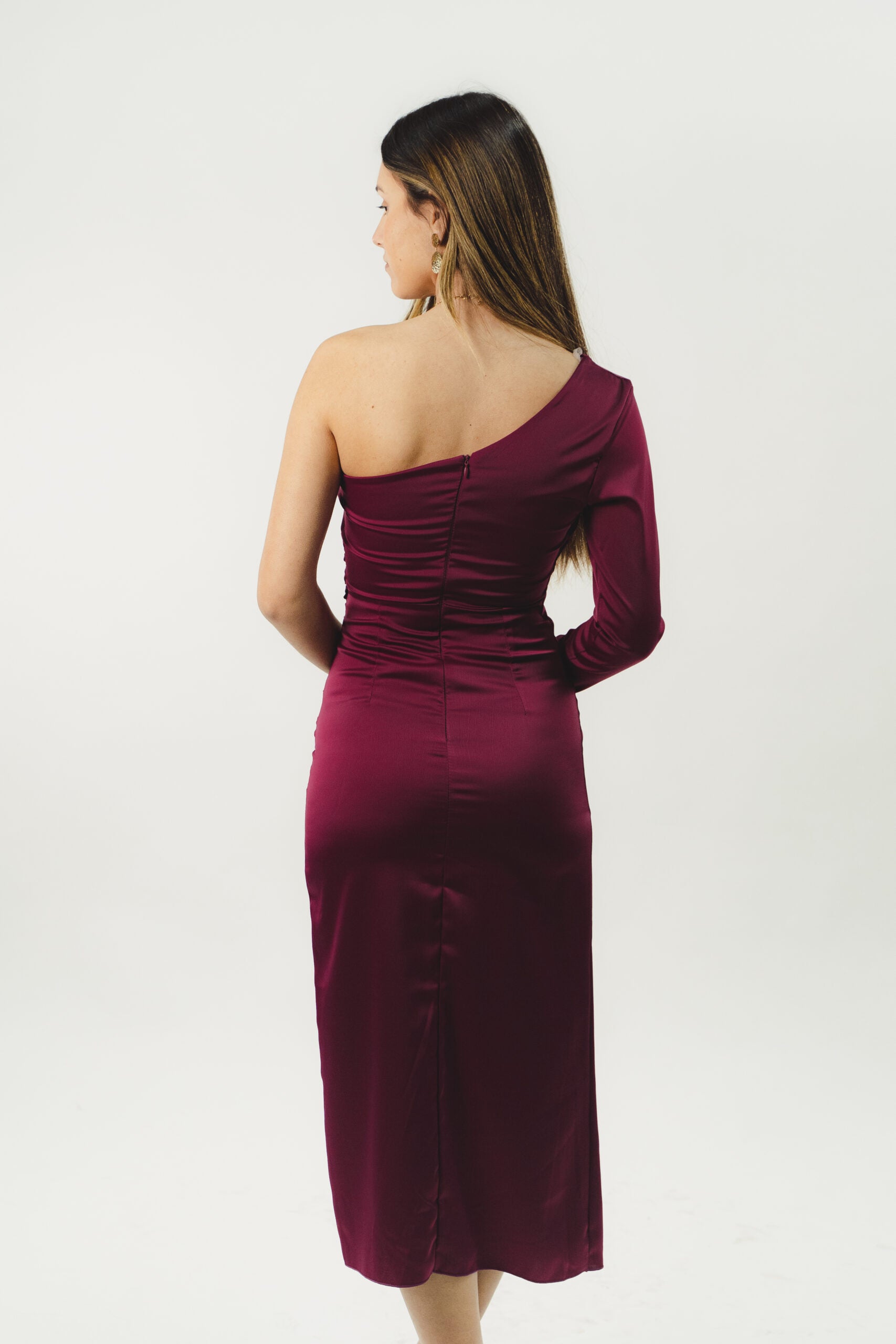 Purple asymmetric dress 3