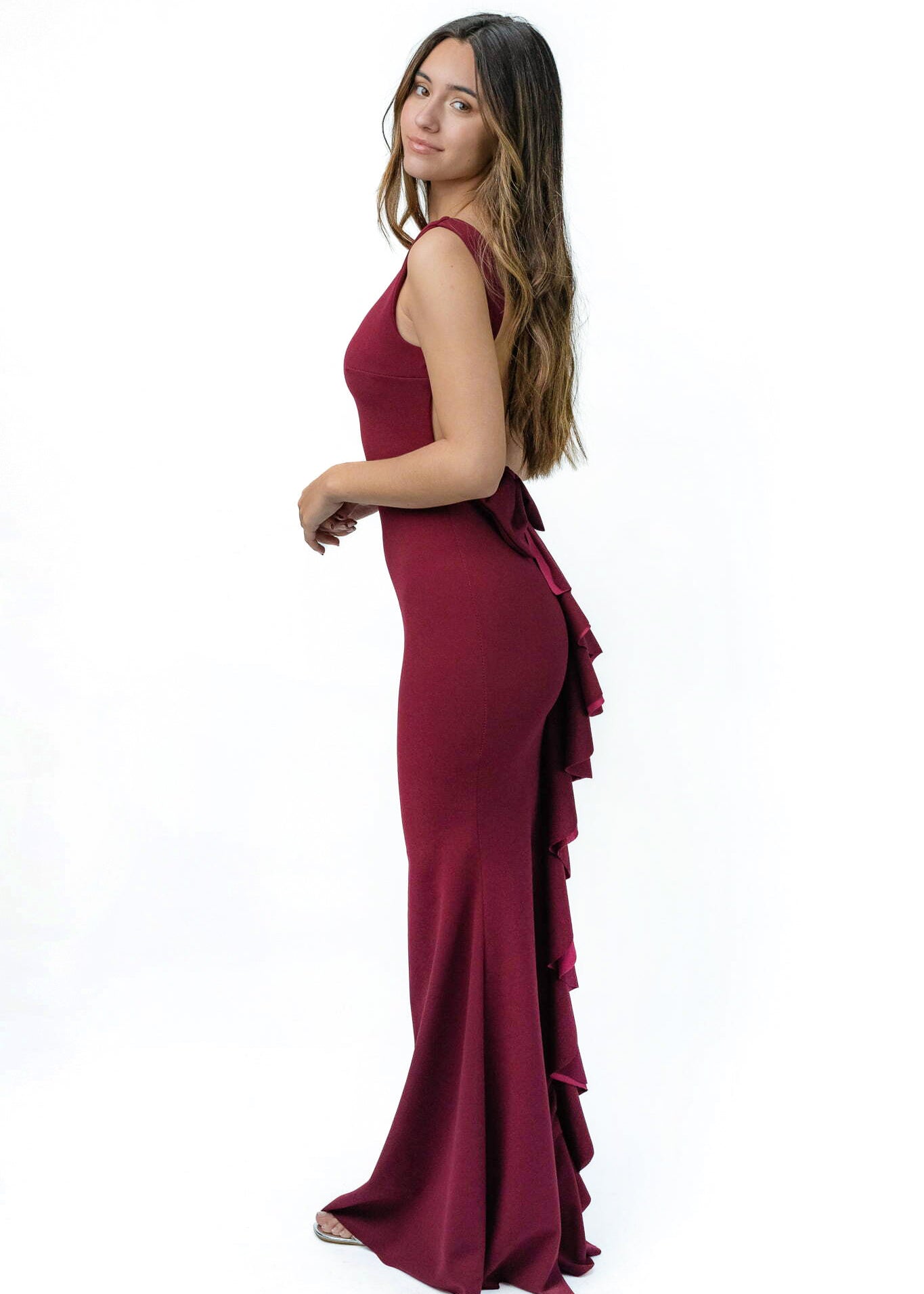 Selena Dress Granate1