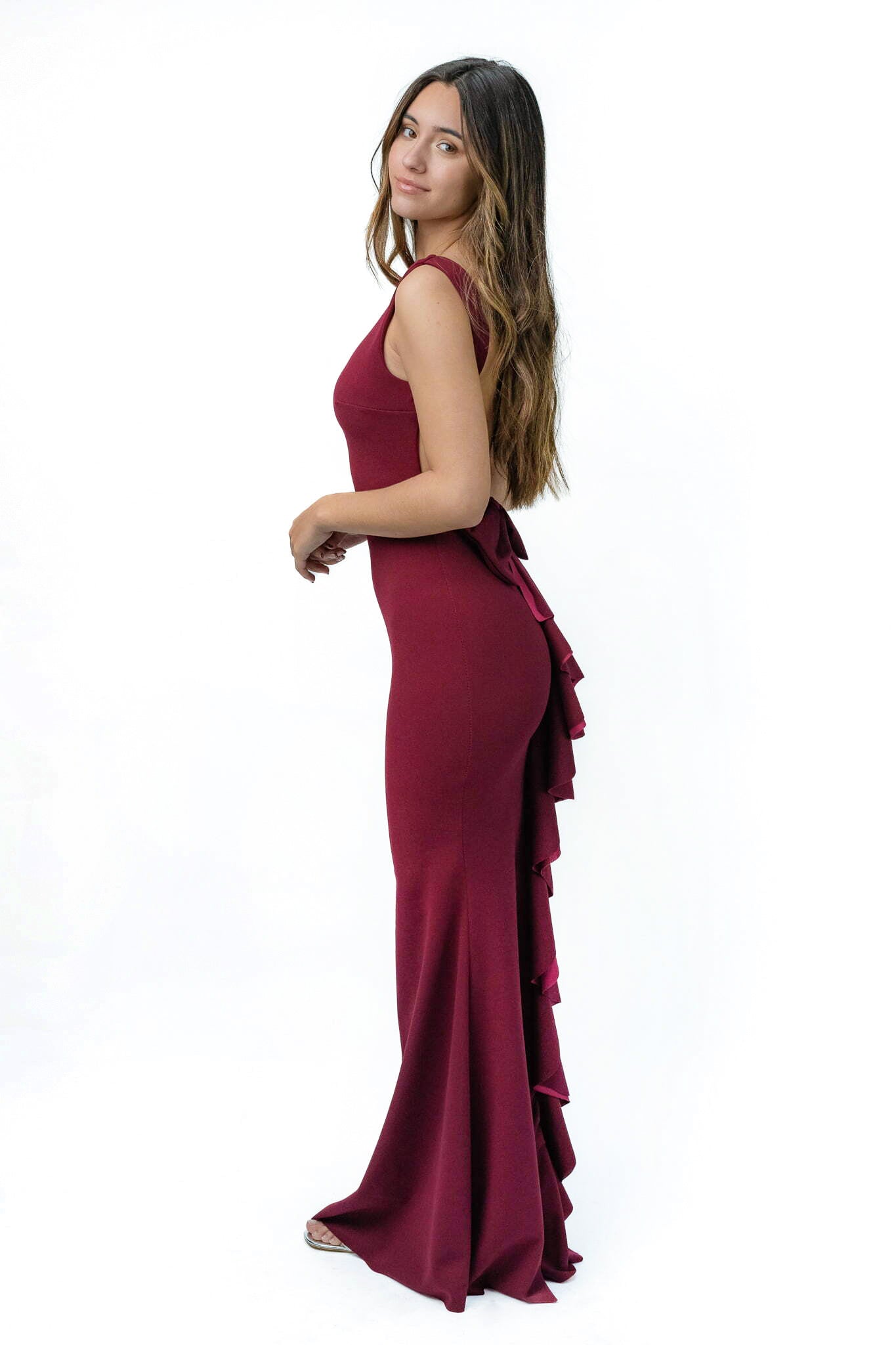 Selena Dress Granate1