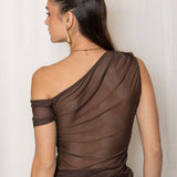 Top Soirée - Marrón