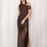 Top Soirée - Marrón