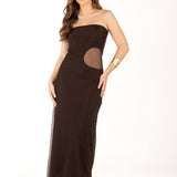 Vestido First Step Marrón