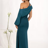 Vestido Momo Azul Petróleo