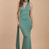 Vestido Rose Verde Menta