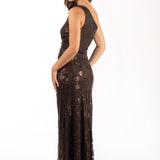 Vestido Áine Marrón