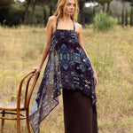 Vestido Adei Azur, vestido largo de invitada de boda en gasa estampada Print Etro, otoño 2026 - vista 1