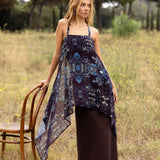 Vestido Adei Azur, vestido largo de invitada de boda en gasa estampada Print Etro, otoño 2026 - vista 1