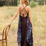 Vestido Adei Azur, vestido largo de invitada de boda en gasa estampada Print Etro, otoño 2026 - vista 2