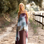 Vestido Adei Deriva, vestido largo de invitada de boda en gasa estampada Print Deriva, otoño 2026 - vista 1